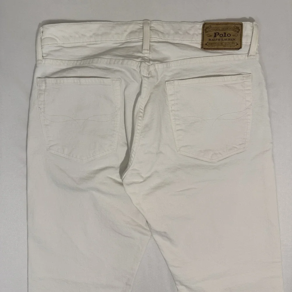 Polo Ralph Lauren Hampton Straight Denim Jeans Men Sz 32 x 30 White